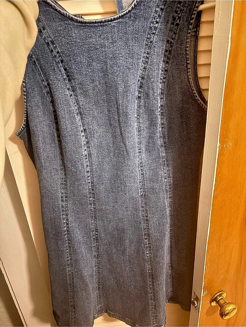 Denim Mini Dress in Blue Like New